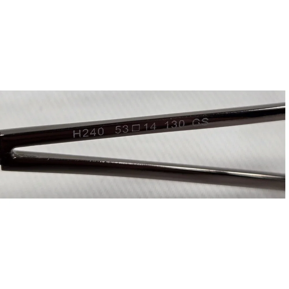 Hollywood H240 Eyeglasses Frames Brown‎ Rectangle Metal Designer 53-14-130 New